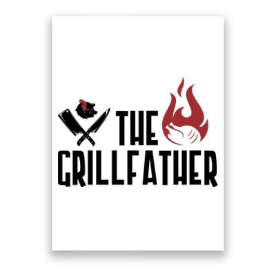 The Grillfather Funny Chef Poster