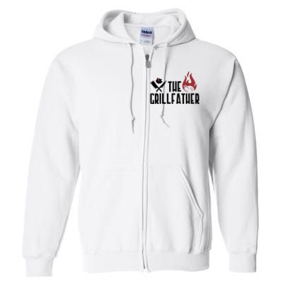 The Grillfather Funny Chef Full Zip Hoodie