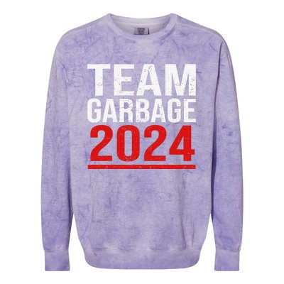 Team Garbage For Trump 2024 Elections 2024 Vote For Trump Gift Colorblast Crewneck Sweatshirt