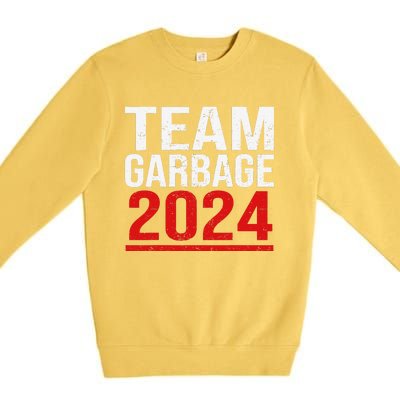 Team Garbage For Trump 2024 Elections 2024 Vote For Trump Gift Premium Crewneck Sweatshirt