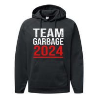 Team Garbage For Trump 2024 Elections 2024 Vote For Trump Gift Performance Fleece Hoodie