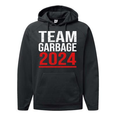 Team Garbage For Trump 2024 Elections 2024 Vote For Trump Gift Performance Fleece Hoodie