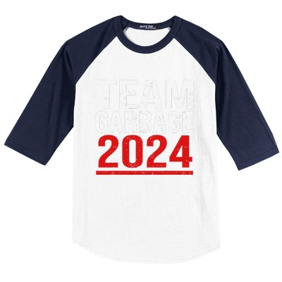 Team Garbage For Trump 2024 Elections 2024 Vote For Trump Gift Baseball Sleeve Shirt