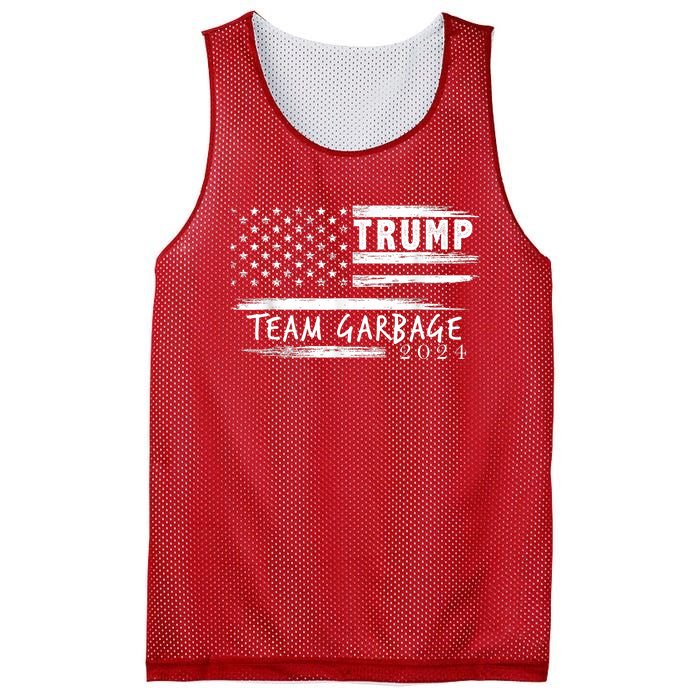 Team Garbage For Trump 2024 Garbage For Trump Vote Trump 2024 Mesh Reversible Basketball Jersey Tank