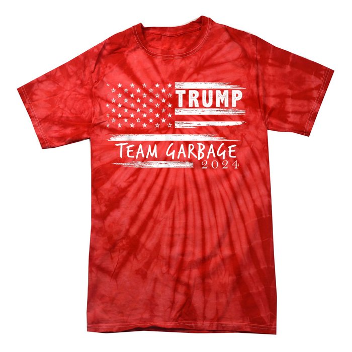 Team Garbage For Trump 2024 Garbage For Trump Vote Trump 2024 Tie-Dye T-Shirt