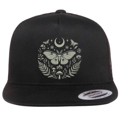 Therian Grunge Fairycore Aesthetic Luna Moth Cottagecore Flatbill Hat
