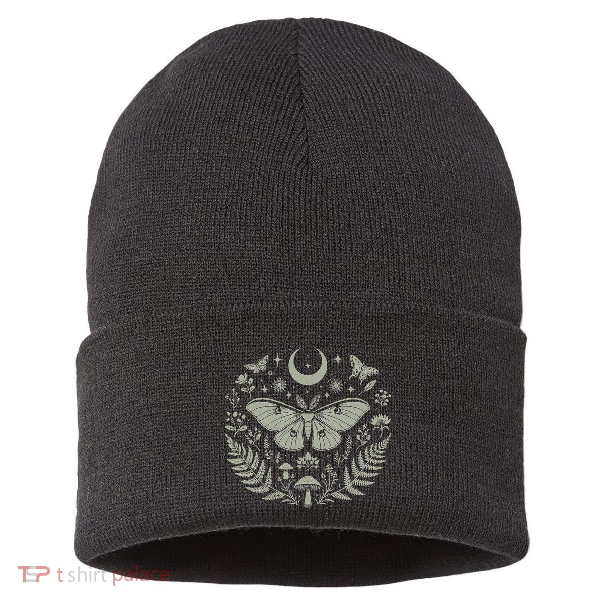 Therian Grunge Fairycore Aesthetic Luna Moth Cottagecore Sustainable Knit Beanie