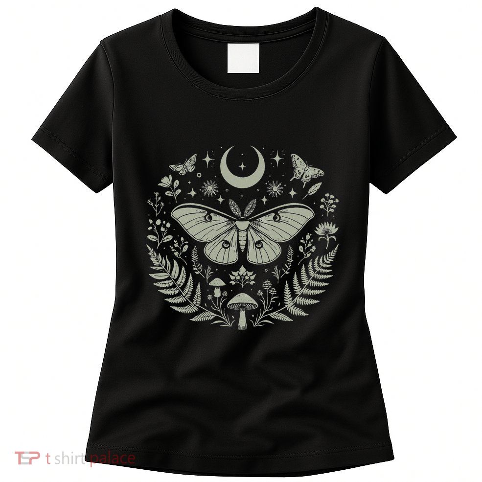 Therian Grunge Fairycore Aesthetic Luna Moth Cottagecore Womens T-Shirt