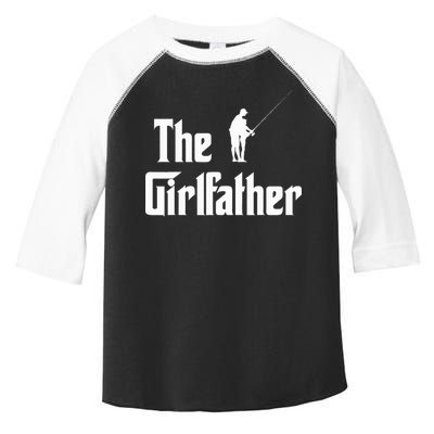 The Girlfather Funny Dad Of Girl Fishing Father And Daughter Toddler Fine Jersey T-Shirt
