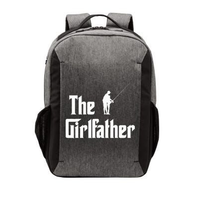 The Girlfather Funny Dad Of Girl Fishing Father And Daughter Vector Backpack