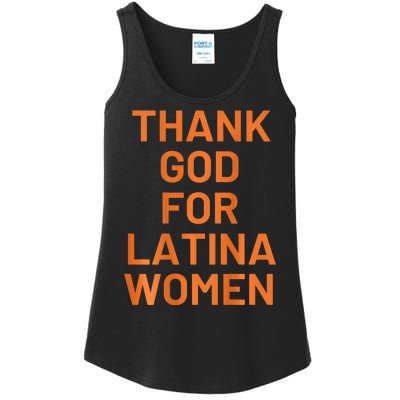 Thank God For Latina Women Ladies Essential Tank