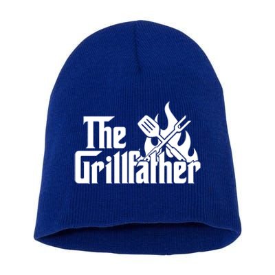 The Grillfather Fire Spatula Meat Fork Retro Movie Parody Gift Short Acrylic Beanie