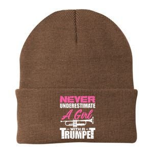 Trumpet Girl Funny Trumpet Player Marching Band Knit Cap Winter Beanie