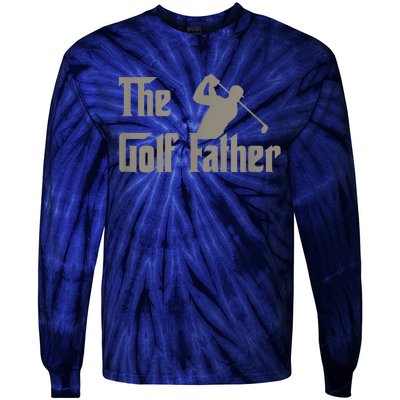 The Golf Father Funny Golfing For Golfer Fathers Day Gift Tie-Dye Long Sleeve Shirt