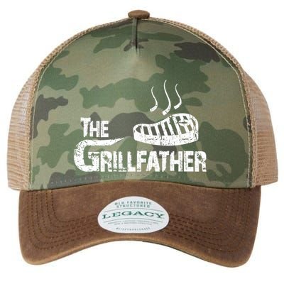 The Grillfather Funny Barbeque Grilling Meaningful Gift Legacy Tie Dye Trucker Hat