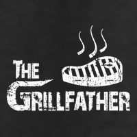 The Grillfather Funny Barbeque Grilling Meaningful Gift 7 Panel Mesh Trucker Snapback Hat