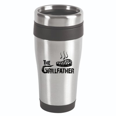 The Grillfather Funny Barbeque Grilling Meaningful Gift 16oz Travel Tumbler