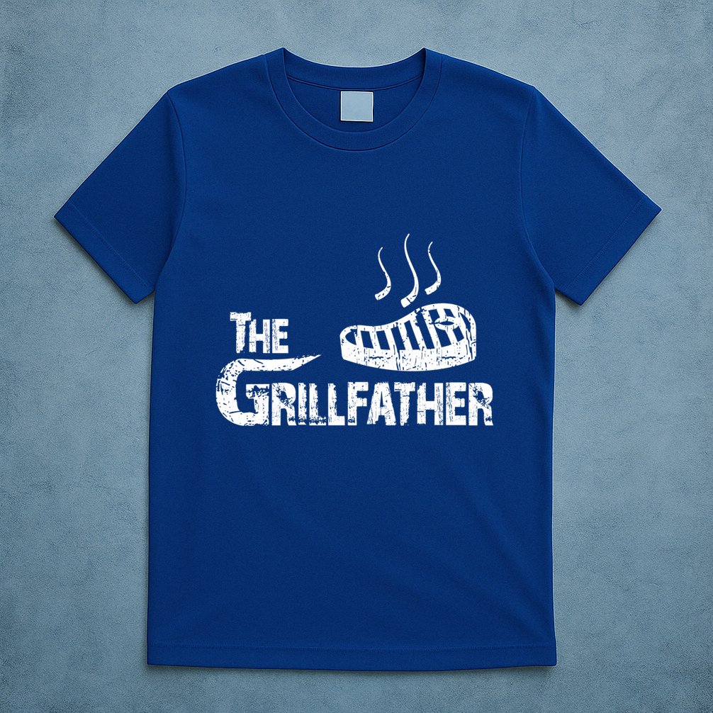 The Grillfather Funny Barbeque Grilling Meaningful Gift T-Shirt