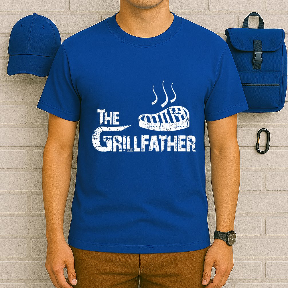The Grillfather Funny Barbeque Grilling Meaningful Gift T-Shirt