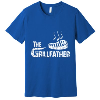 The Grillfather Funny Barbeque Grilling Meaningful Gift Premium T-Shirt