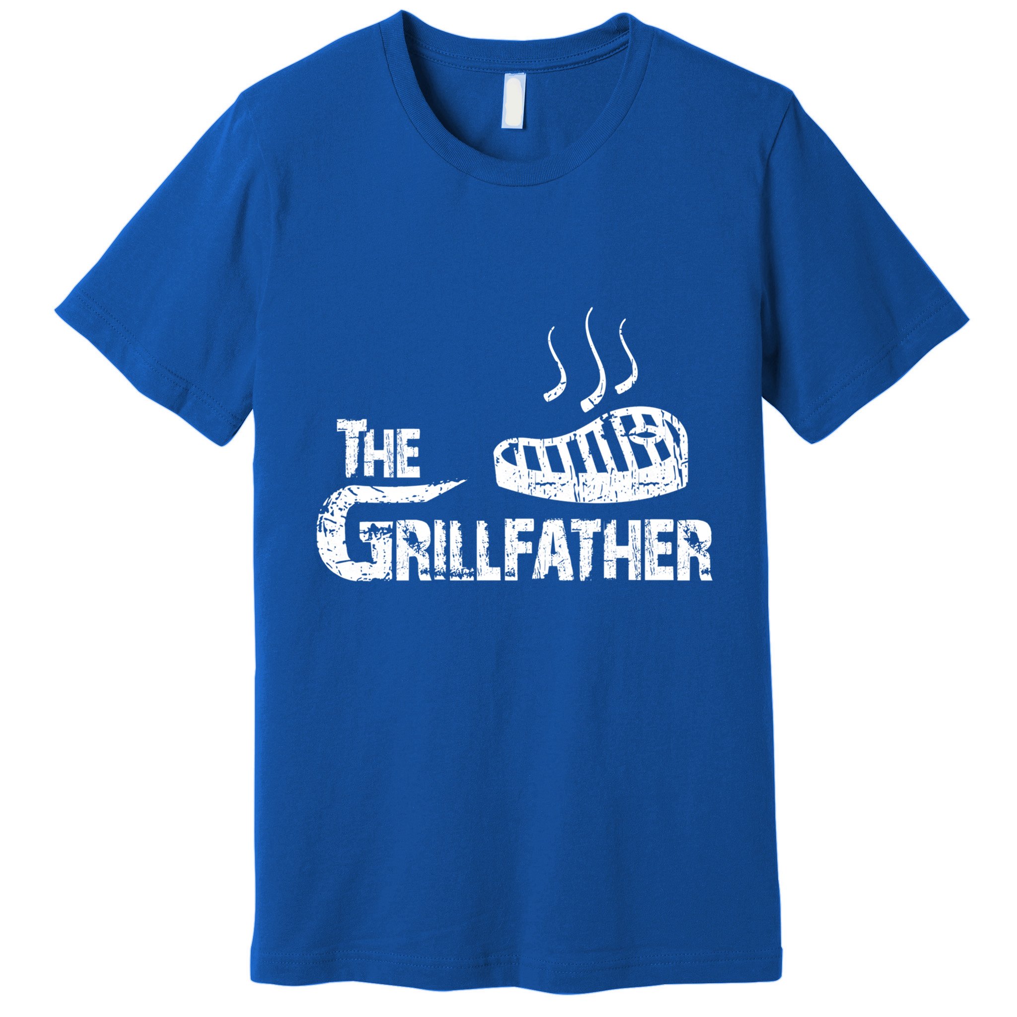 The Grillfather Funny Barbeque Grilling Meaningful Gift Premium T-Shirt