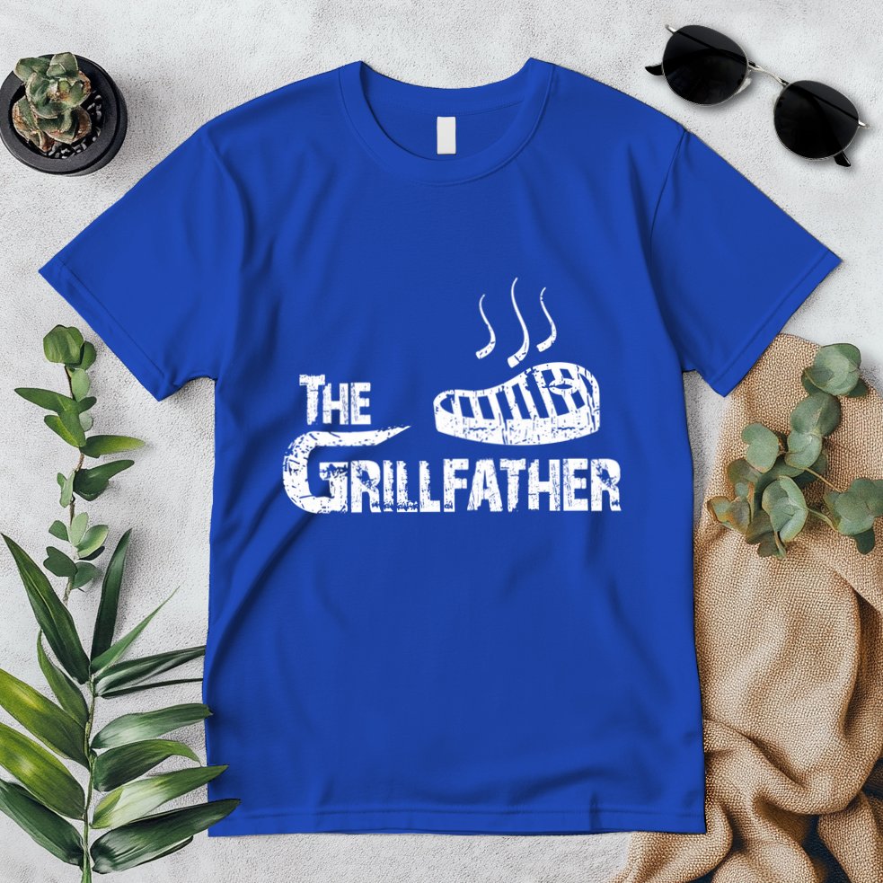 The Grillfather Funny Barbeque Grilling Meaningful Gift Premium T-Shirt