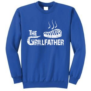 The Grillfather Funny Barbeque Grilling Meaningful Gift Tall Sweatshirt