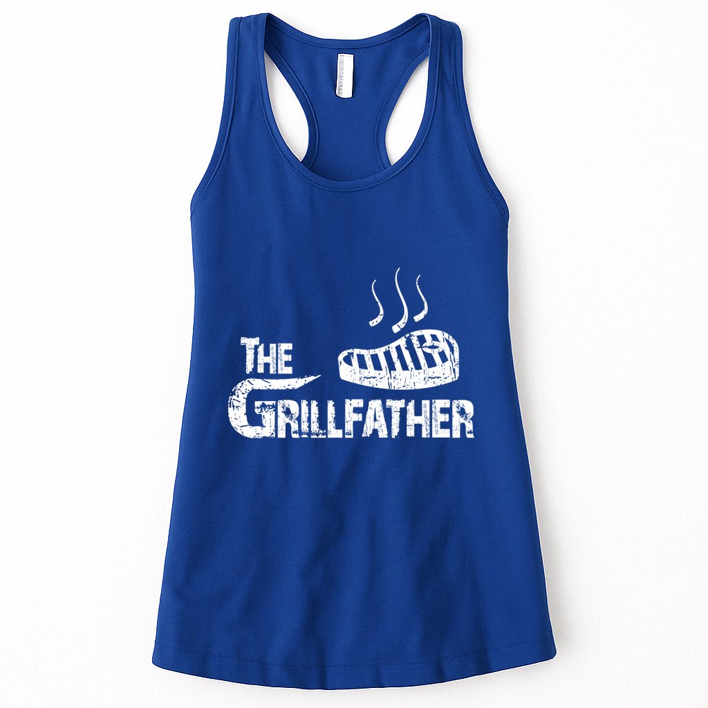 The Grillfather Funny Barbeque Grilling Meaningful Gift Womens Tank Top