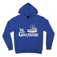 The Grillfather Funny Barbeque Grilling Meaningful Gift Tall Hoodie