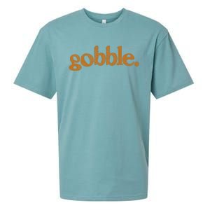 Thanksgiving Gobble Funny Turkey Day Sueded Cloud Jersey T-Shirt