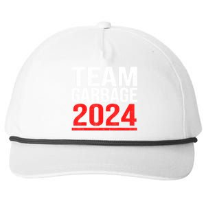 Team Garbage For Trump 2024 Elections 2024 Vote For Trump Snapback Five-Panel Rope Hat