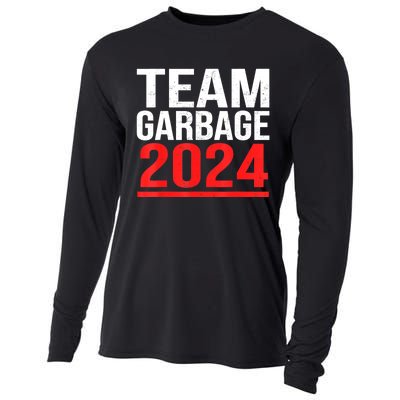 Team Garbage For Trump 2024 Elections 2024 Vote For Trump Cooling Performance Long Sleeve Crew