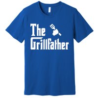 The Grillfather Funny Gift Grilling Griller Bbq Fathers Day Gift Funny Gift Premium T-Shirt