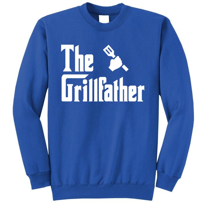 The Grillfather Funny Gift Grilling Griller Bbq Fathers Day Gift Funny Gift Tall Sweatshirt