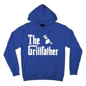 The Grillfather Funny Gift Grilling Griller Bbq Fathers Day Gift Funny Gift Tall Hoodie