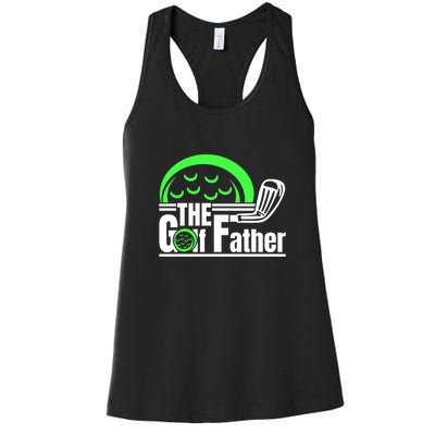 The Golf Father Retro Father's Day Gift For Dad Women's Racerback Tank