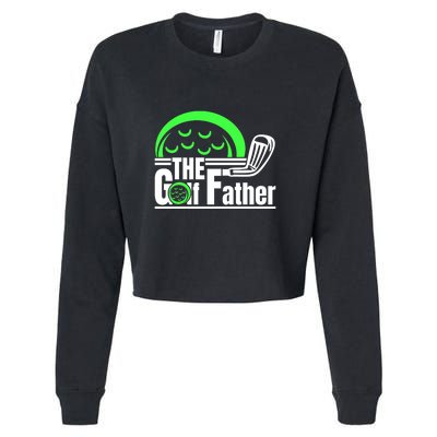 The Golf Father Retro Father's Day Gift For Dad Cropped Pullover Crew