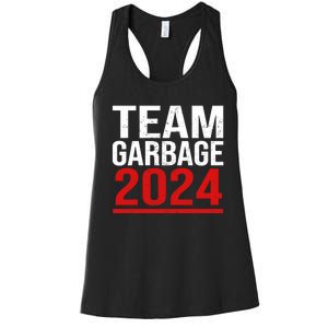 Team Garbage For Trump 2024 Elections 2024 Vote For Trump Women's Racerback Tank