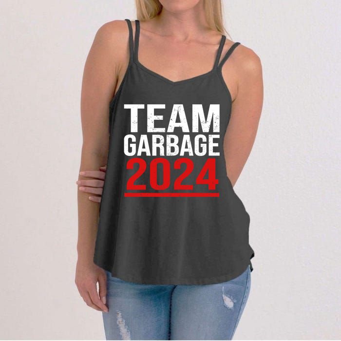 Team Garbage For Trump 2024 Elections 2024 Vote For Trump Women's Strappy Tank