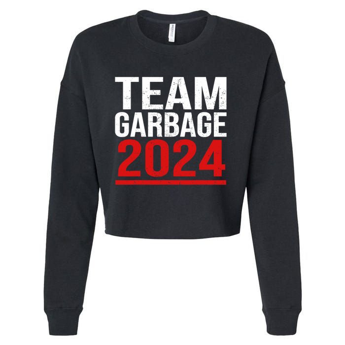 Team Garbage For Trump 2024 Elections 2024 Vote For Trump Cropped Pullover Crew