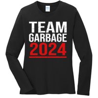 Team Garbage For Trump 2024 Elections 2024 Vote For Trump Ladies Long Sleeve Shirt