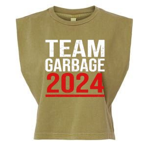 Team Garbage For Trump 2024 Elections 2024 Vote For Trump Garment-Dyed Women's Muscle Tee