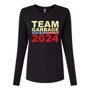 Team Garbage For Trump 2024 Elections 2024 Vote For Trump Womens Cotton Relaxed Long Sleeve T-Shirt