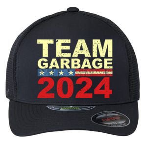 Team Garbage For Trump 2024 Elections 2024 Vote For Trump Flexfit Unipanel Trucker Cap