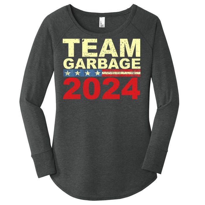 Team Garbage For Trump 2024 Elections 2024 Vote For Trump Women's Perfect Tri Tunic Long Sleeve Shirt