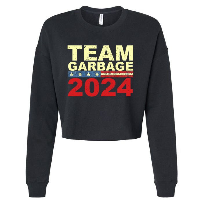 Team Garbage For Trump 2024 Elections 2024 Vote For Trump Cropped Pullover Crew