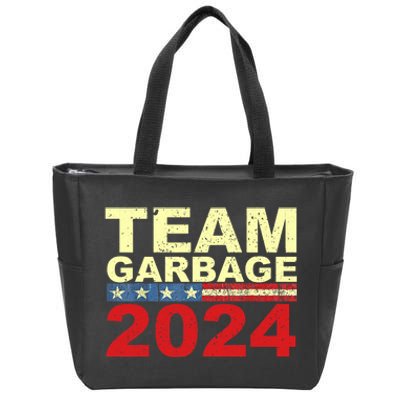 Team Garbage For Trump 2024 Elections 2024 Vote For Trump Zip Tote Bag