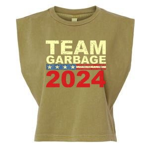 Team Garbage For Trump 2024 Elections 2024 Vote For Trump Garment-Dyed Women's Muscle Tee