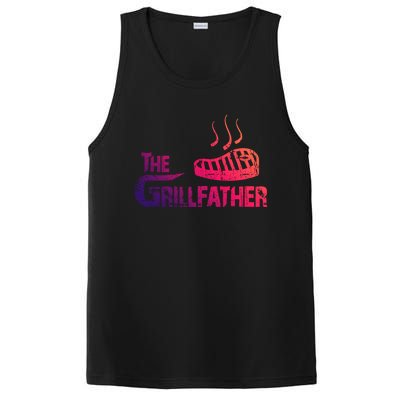 The Grillfather Funny Barbeque Grilling Gift PosiCharge Competitor Tank