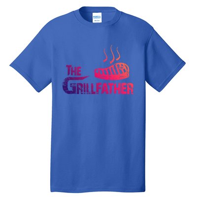 The Grillfather Funny Barbeque Grilling Gift Tall T-Shirt